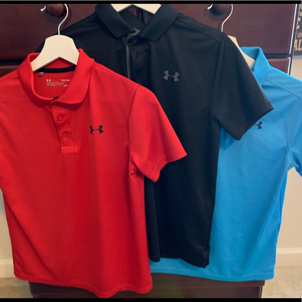Boys UA collared shirts